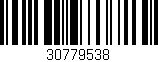 Código de barras (EAN, GTIN, SKU, ISBN): '30779538'