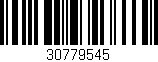 Código de barras (EAN, GTIN, SKU, ISBN): '30779545'