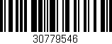 Código de barras (EAN, GTIN, SKU, ISBN): '30779546'