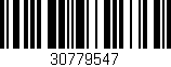 Código de barras (EAN, GTIN, SKU, ISBN): '30779547'