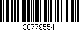 Código de barras (EAN, GTIN, SKU, ISBN): '30779554'