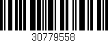 Código de barras (EAN, GTIN, SKU, ISBN): '30779558'