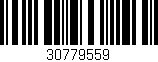 Código de barras (EAN, GTIN, SKU, ISBN): '30779559'