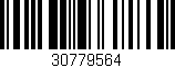 Código de barras (EAN, GTIN, SKU, ISBN): '30779564'
