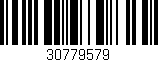 Código de barras (EAN, GTIN, SKU, ISBN): '30779579'
