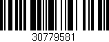 Código de barras (EAN, GTIN, SKU, ISBN): '30779581'