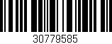 Código de barras (EAN, GTIN, SKU, ISBN): '30779585'