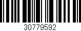 Código de barras (EAN, GTIN, SKU, ISBN): '30779592'