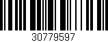 Código de barras (EAN, GTIN, SKU, ISBN): '30779597'