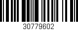 Código de barras (EAN, GTIN, SKU, ISBN): '30779602'