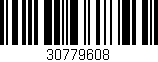 Código de barras (EAN, GTIN, SKU, ISBN): '30779608'