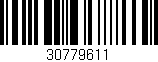 Código de barras (EAN, GTIN, SKU, ISBN): '30779611'