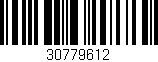 Código de barras (EAN, GTIN, SKU, ISBN): '30779612'