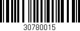 Código de barras (EAN, GTIN, SKU, ISBN): '30780015'