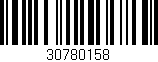 Código de barras (EAN, GTIN, SKU, ISBN): '30780158'