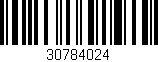 Código de barras (EAN, GTIN, SKU, ISBN): '30784024'