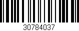 Código de barras (EAN, GTIN, SKU, ISBN): '30784037'
