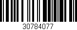 Código de barras (EAN, GTIN, SKU, ISBN): '30784077'