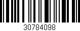 Código de barras (EAN, GTIN, SKU, ISBN): '30784098'