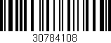 Código de barras (EAN, GTIN, SKU, ISBN): '30784108'