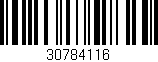 Código de barras (EAN, GTIN, SKU, ISBN): '30784116'