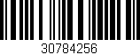 Código de barras (EAN, GTIN, SKU, ISBN): '30784256'