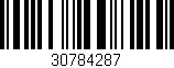 Código de barras (EAN, GTIN, SKU, ISBN): '30784287'