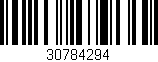 Código de barras (EAN, GTIN, SKU, ISBN): '30784294'