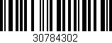 Código de barras (EAN, GTIN, SKU, ISBN): '30784302'