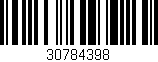 Código de barras (EAN, GTIN, SKU, ISBN): '30784398'