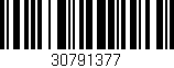 Código de barras (EAN, GTIN, SKU, ISBN): '30791377'