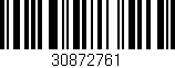 Código de barras (EAN, GTIN, SKU, ISBN): '30872761'