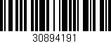 Código de barras (EAN, GTIN, SKU, ISBN): '30894191'