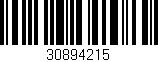 Código de barras (EAN, GTIN, SKU, ISBN): '30894215'
