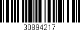 Código de barras (EAN, GTIN, SKU, ISBN): '30894217'