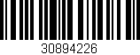 Código de barras (EAN, GTIN, SKU, ISBN): '30894226'