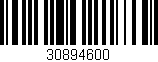 Código de barras (EAN, GTIN, SKU, ISBN): '30894600'