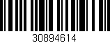 Código de barras (EAN, GTIN, SKU, ISBN): '30894614'