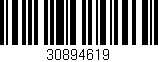 Código de barras (EAN, GTIN, SKU, ISBN): '30894619'