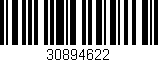 Código de barras (EAN, GTIN, SKU, ISBN): '30894622'