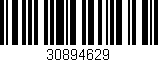 Código de barras (EAN, GTIN, SKU, ISBN): '30894629'
