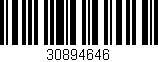 Código de barras (EAN, GTIN, SKU, ISBN): '30894646'