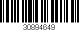 Código de barras (EAN, GTIN, SKU, ISBN): '30894649'