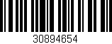 Código de barras (EAN, GTIN, SKU, ISBN): '30894654'