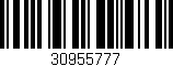 Código de barras (EAN, GTIN, SKU, ISBN): '30955777'