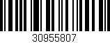 Código de barras (EAN, GTIN, SKU, ISBN): '30955807'