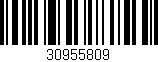 Código de barras (EAN, GTIN, SKU, ISBN): '30955809'