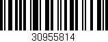 Código de barras (EAN, GTIN, SKU, ISBN): '30955814'
