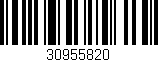 Código de barras (EAN, GTIN, SKU, ISBN): '30955820'
