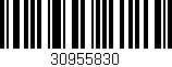 Código de barras (EAN, GTIN, SKU, ISBN): '30955830'